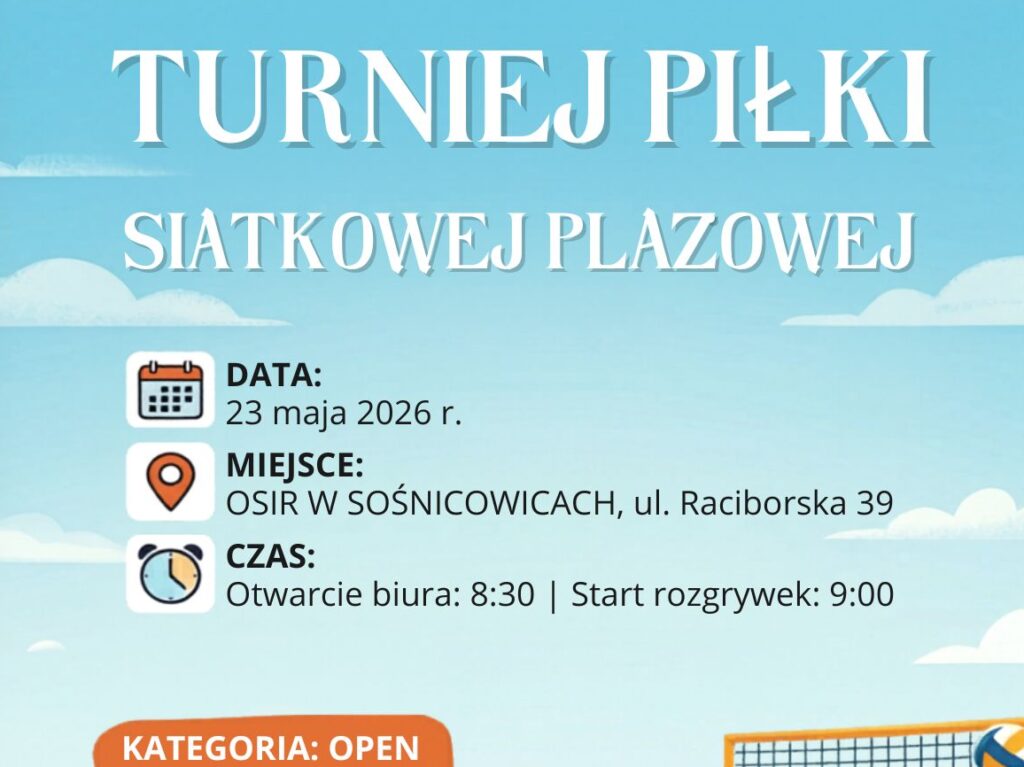 Turniej Piłki Siatkowej Plażowej