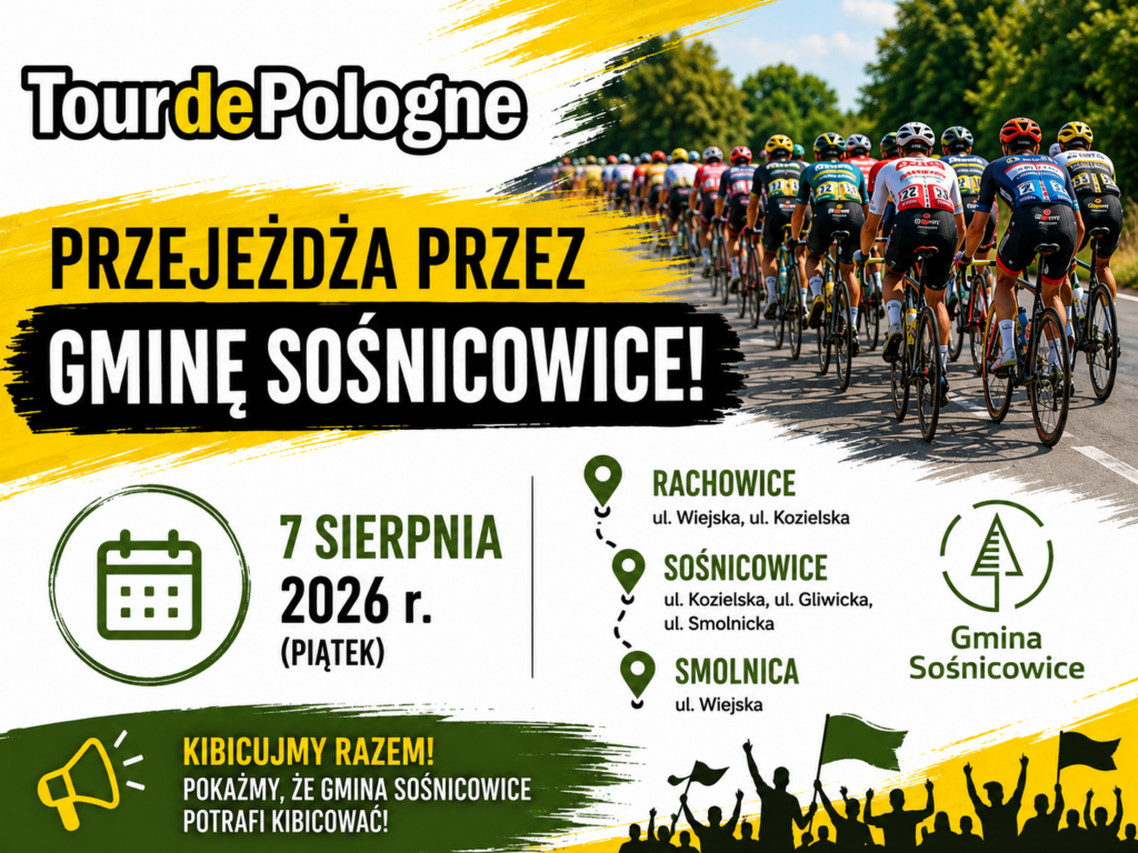 Tour de Pologne przejedzie przez Gminę Sośnicowice